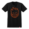 Spitfire Bighead Tee Black/Burnt Orange