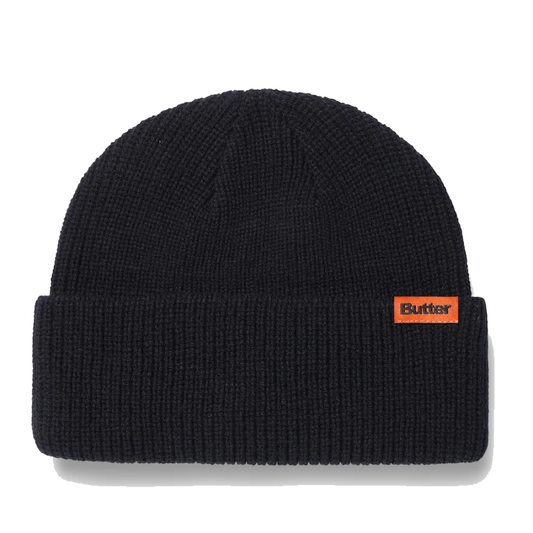 Butter Goods Tall Wharfie Beanie Black