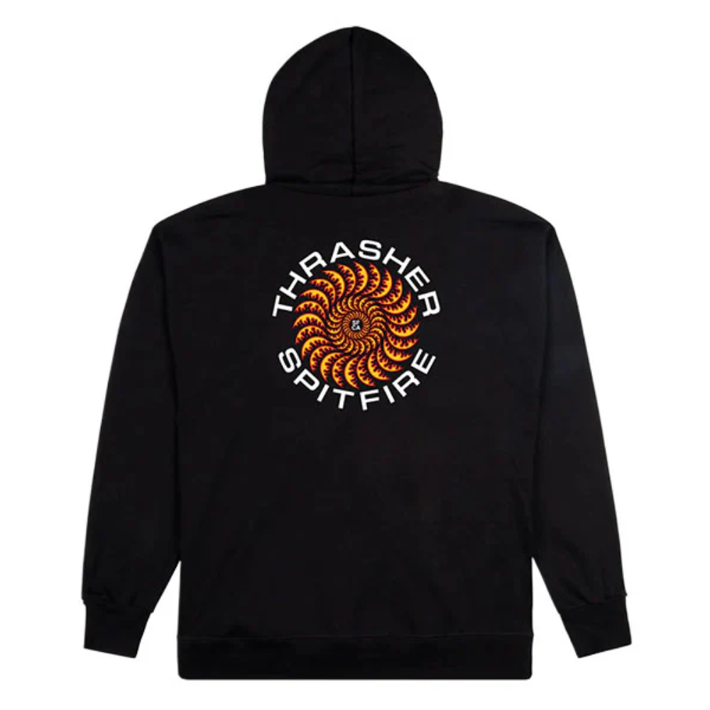 Thrasher X Spitfire Classic Swirl Hood Black