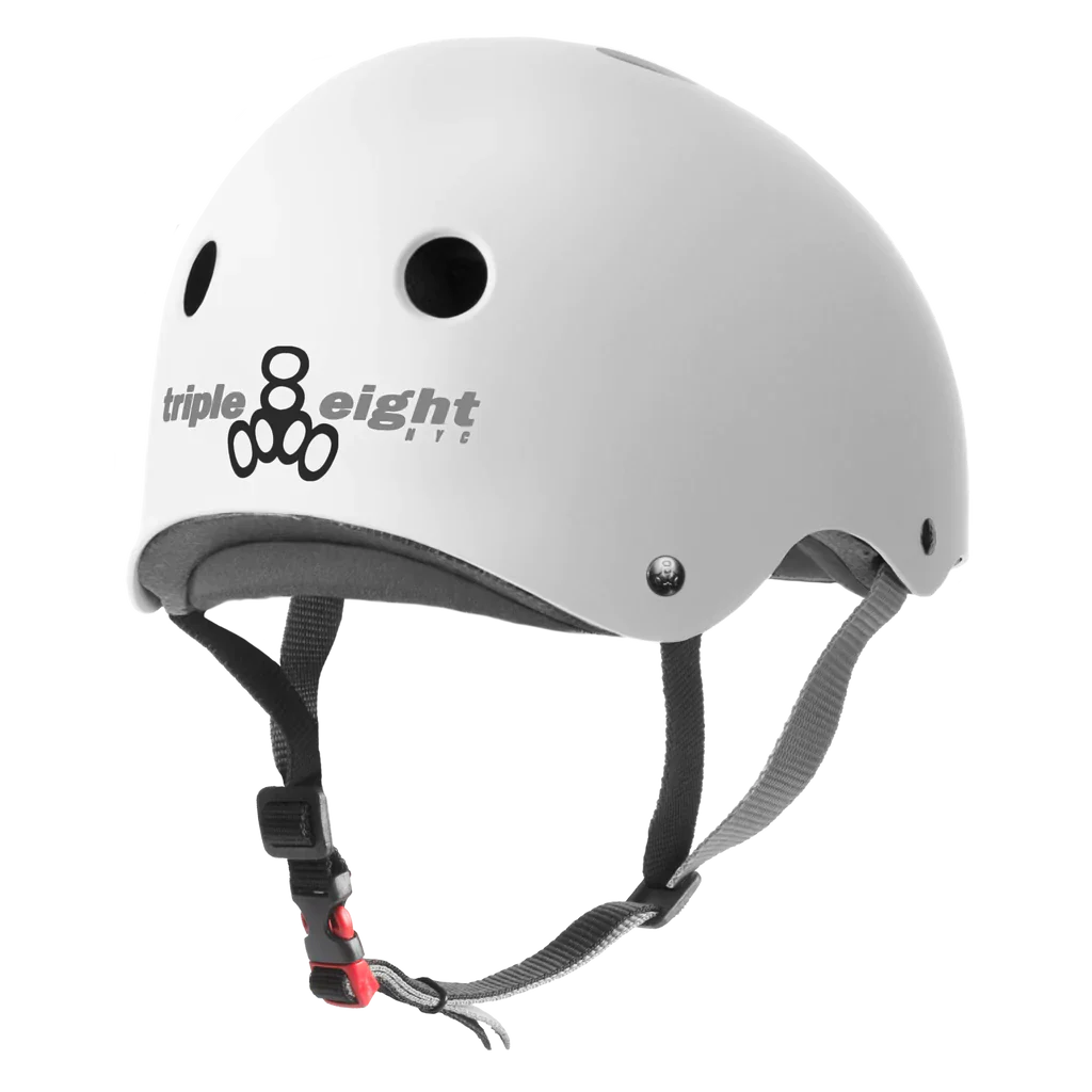 Triple 8 THE Certified Helmet SS White Matte