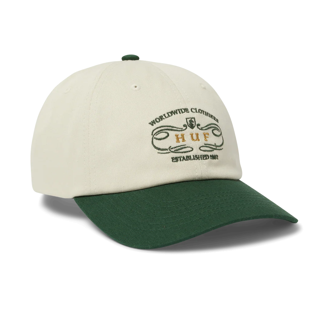 Huf Woldwide Clothiers 6 Panel CV Hat Forest Green