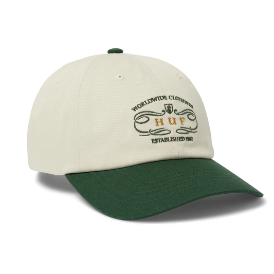 Huf Woldwide Clothiers 6 Panel CV Hat Forest Green