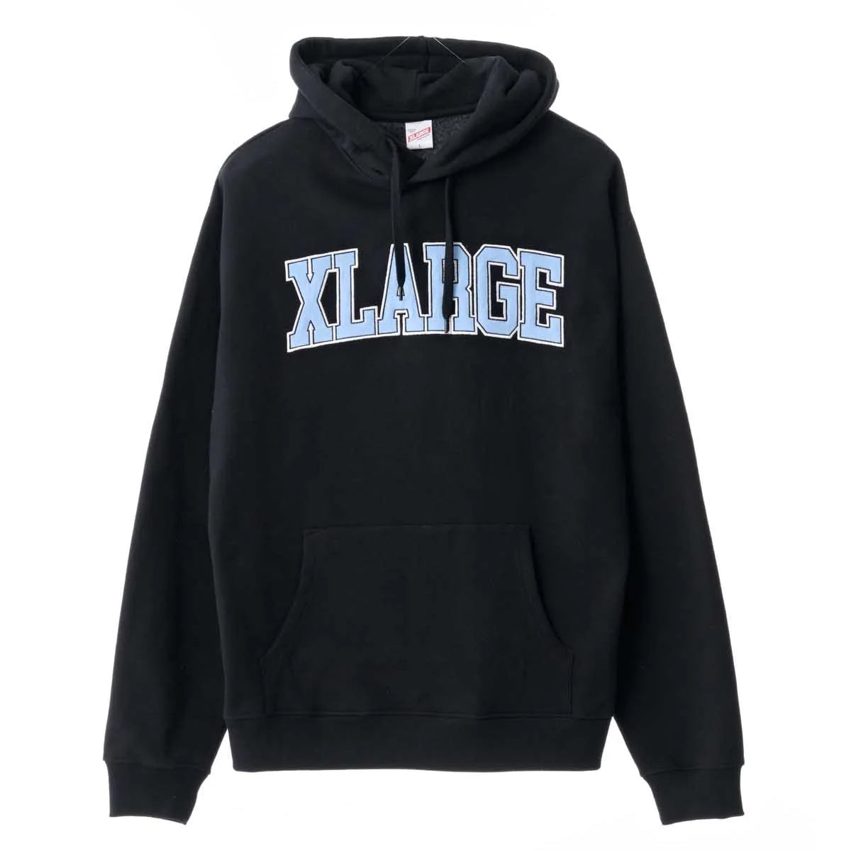 XLarge Satin College Hoodie Black