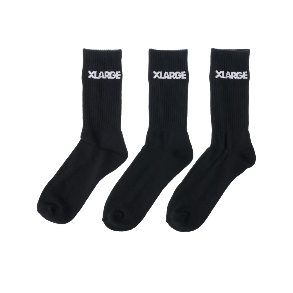 XLarge 91 Sock 3 Pack Black