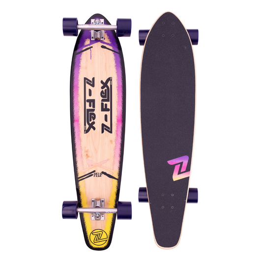 Z-Flex Roundtail Pop 39.5" Purple Fade Cruiser