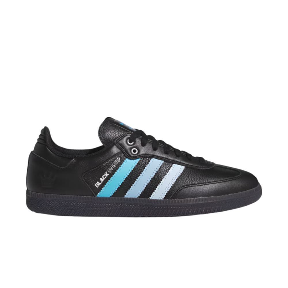 adidas CLTFC X Black Sheep Samba ADV Black/Blue — skate shoes