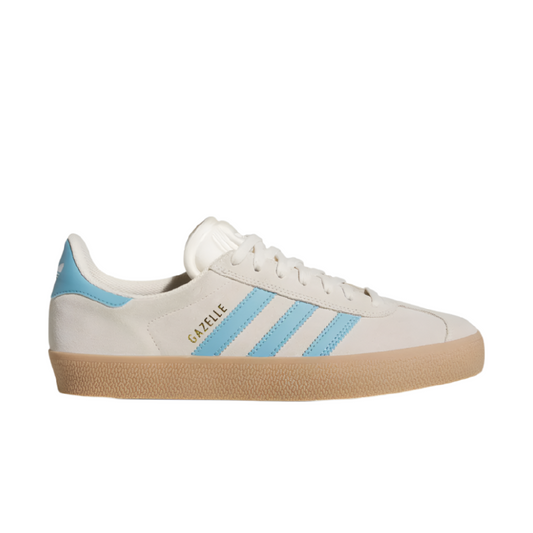 adidas Gazelle ADV Wonder White/Preloved Blue/Gum — skate shoes