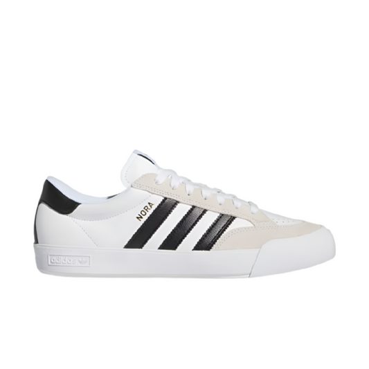 adidas Nora Cloud White/Core Black/Crystal White — skate shoes