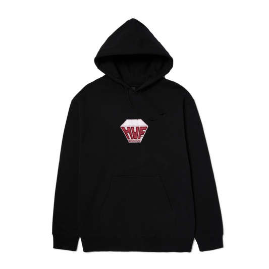 Huf Big Block Pullover Hoodie Black