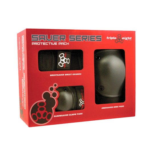 Triple 8 Boxed Tripack Saver Series Black JR