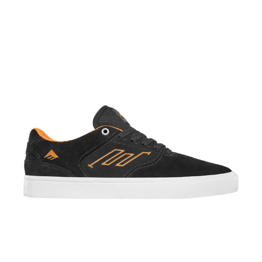 Emerica The Low Vulc Black/White/Orange — skate shoes