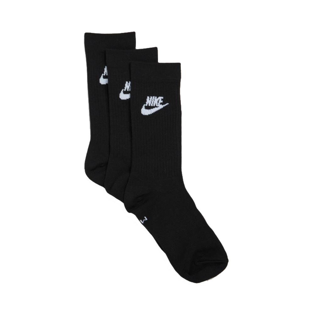 Nike Everyday Essential Crew Socks Black 3 Pack