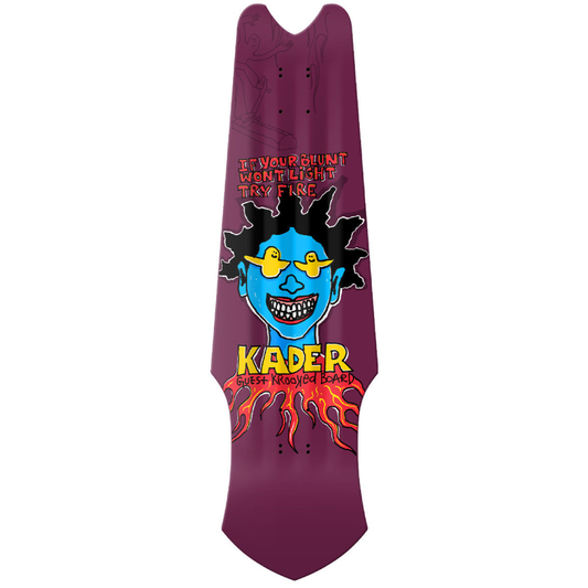 Krooked Kader Guest Tri-Plane Deck 9.75" Maroon