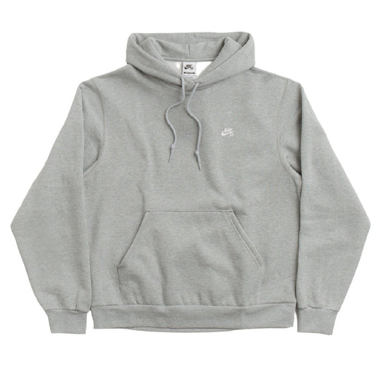 Nike SB Fleece Essential Logo Pullover Hoodie Grey
