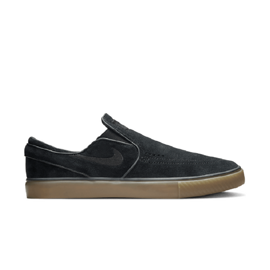 Nike SB Janoski+ Black/Gum Slip-On — skate shoes