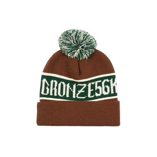 Bronze56K Poof Ball Beanie Brown