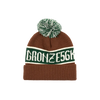 Bronze56K Poof Ball Beanie Brown