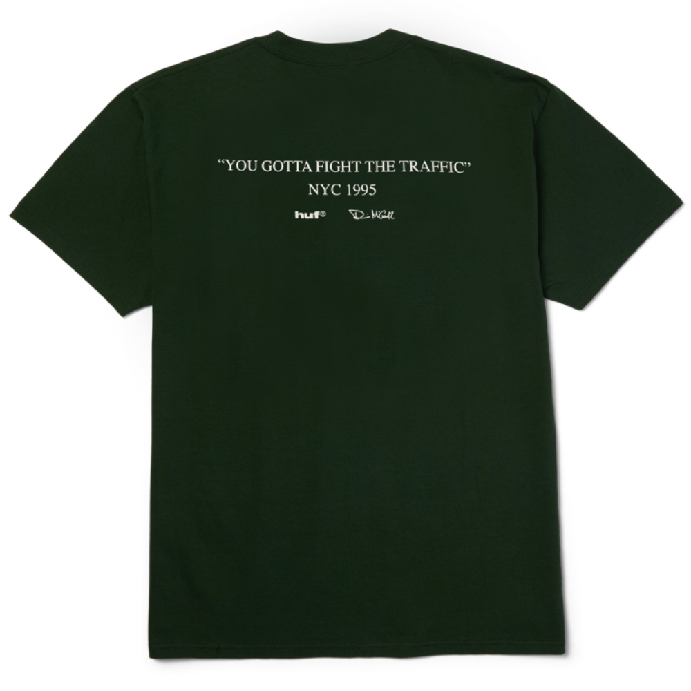 Huf Fight The Traffic T-Shirt Forest Green