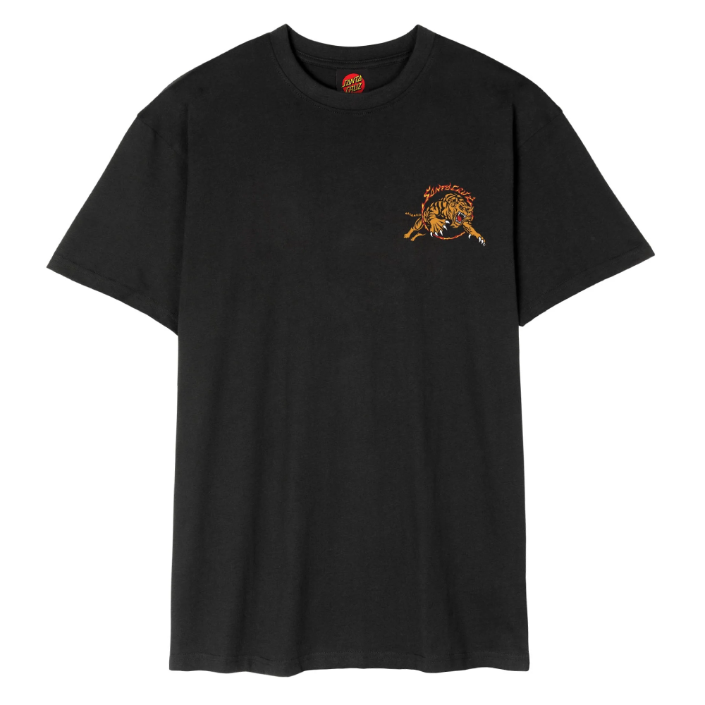 Santa Cruz Salba Tiger Redux Box Fit T-Shirt Black