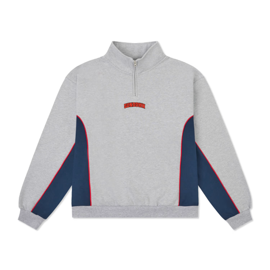 Come Sundown - Sundown Quarter Zip Fleece Grey/Navy