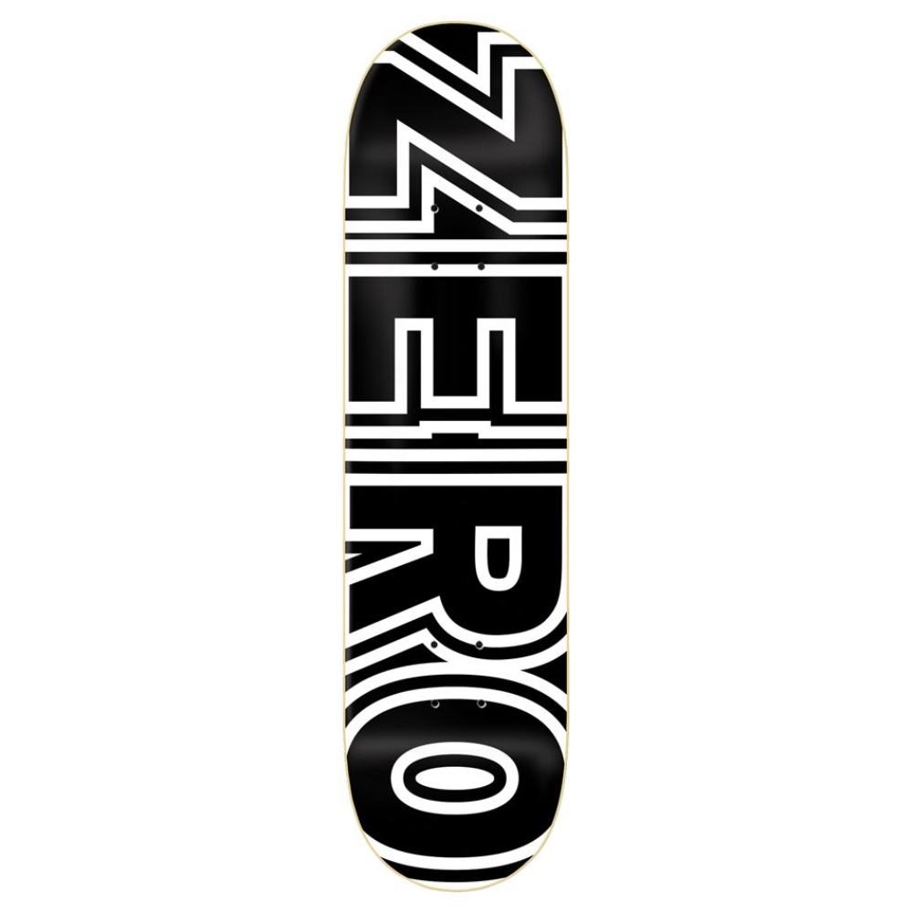 Zero Bold Black/White Deck 7.75