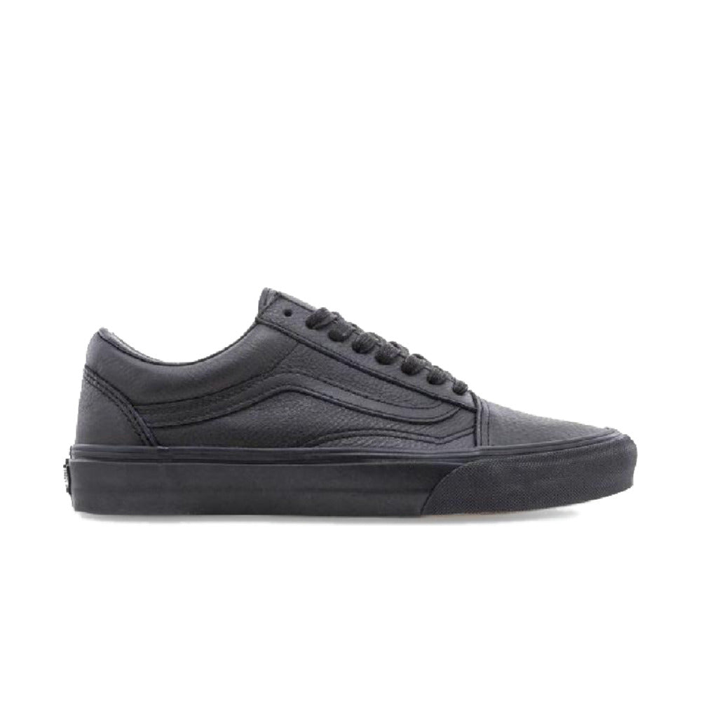 Vans Old Skool Leather Black/Black — skate shoes
