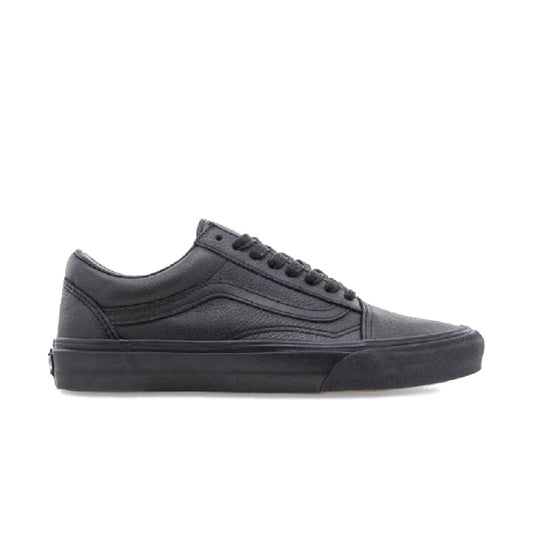 Vans Old Skool Leather Black/Black — skate shoes