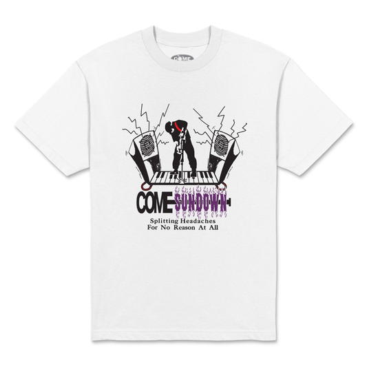 Come Sundown Headaches T-Shirt White