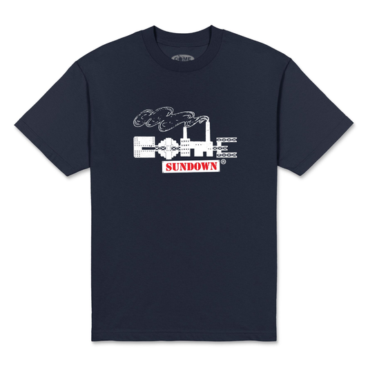 Come Sundown Stacks T-Shirt Navy