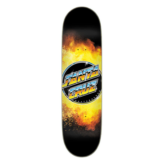 Santa Cruz Chrome Dot Flame Everslick Deck 8.5
