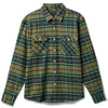 Brixton Bowery Stretch L/S Flannel Olive/Spruce/Black