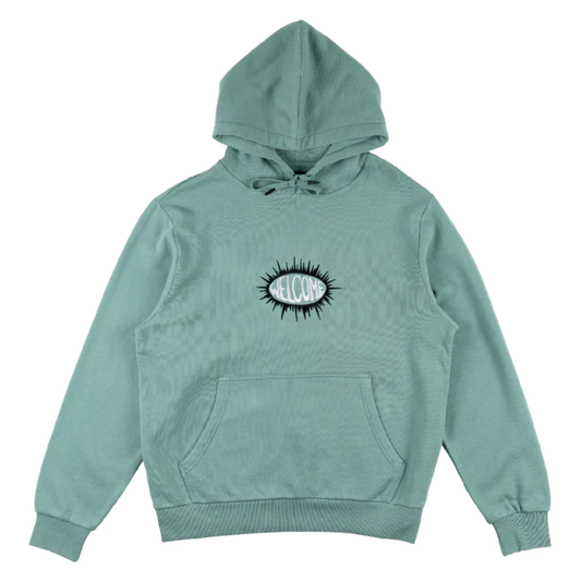 Welcome Burst Hoodie Petrol