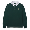 HUF Longden Longsleeve Polo Forest Green